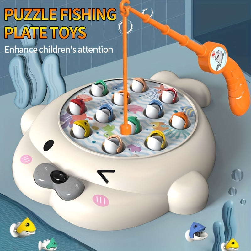 Seal Fishing Plate Puzzle Toy Early Education Parent Child Interactive Toy