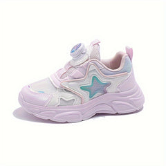 Boy's Chunky Shoes w/ Rotating Buckle Non Slip Soft Sole Sneakers