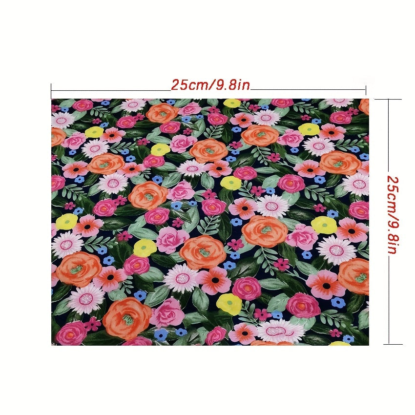 8pcs Multicolor Patchwork Cotton Fabric Sewing Quilting Material DIY Craft