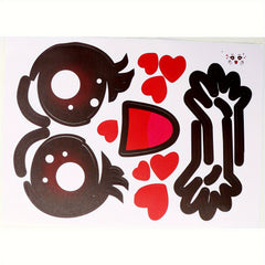 Maternity Pregnancy Belly Stickers Humorous Facial Expressions Photo Props