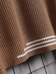 Men's Knitted Sweater Warm High Stretch Pullover for Fall Winter