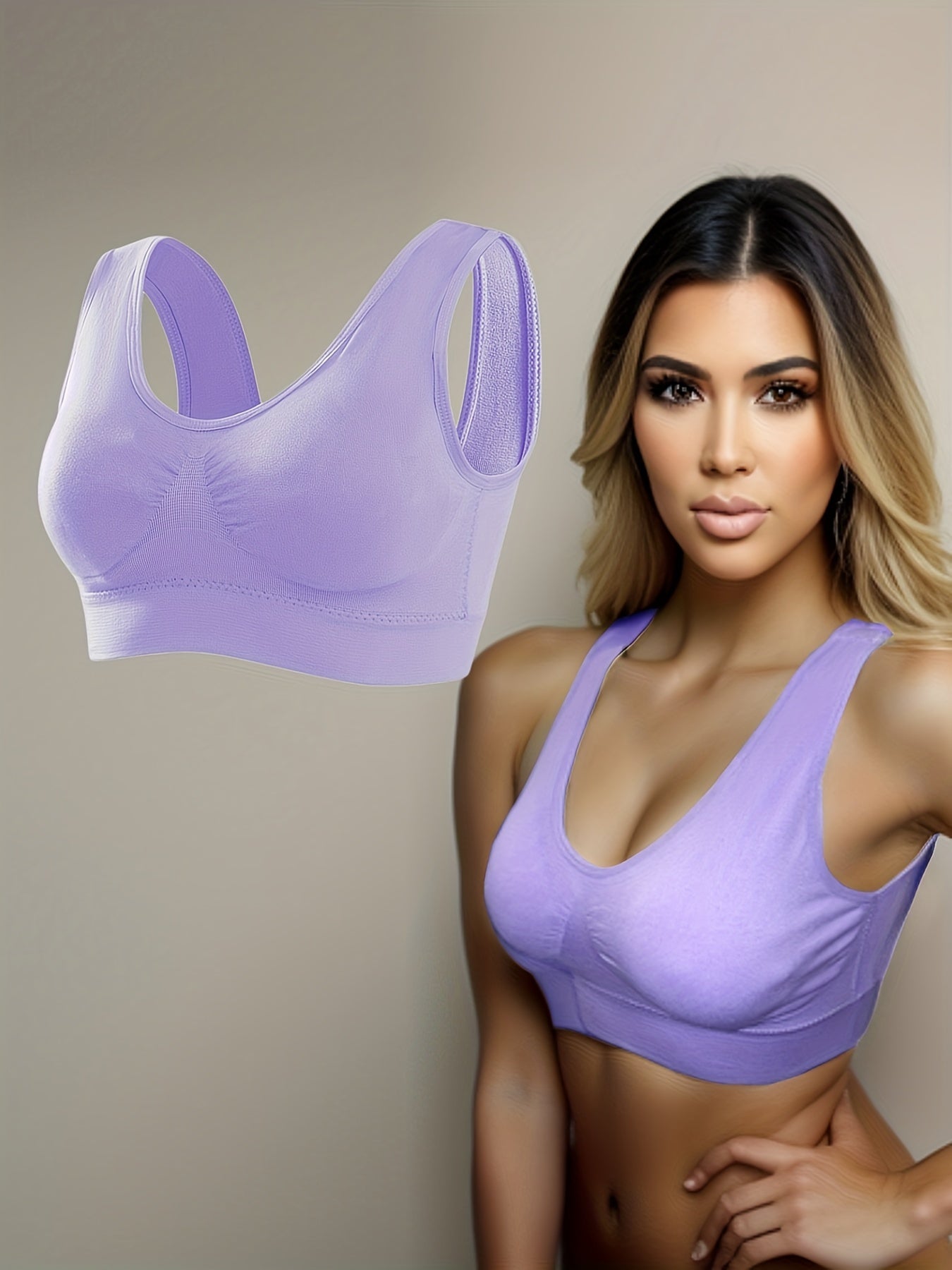 Textured Vest Sports Bra Quick Drying Yoga Bra