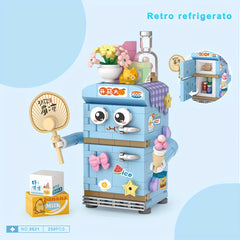 DIY Cartoon Micro Building Blocks Toys - Retro Small Appliance