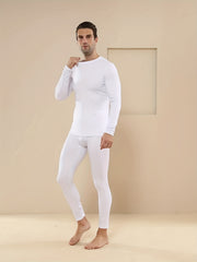 Men's Warm Fleece Bottoming Pants Sports Fitness High Elastic Leggings