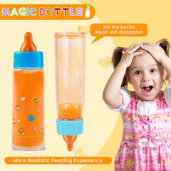 Magical Baby Bottle Toy Dollhouse Accessories Pretend Play Juice Bottle Toy