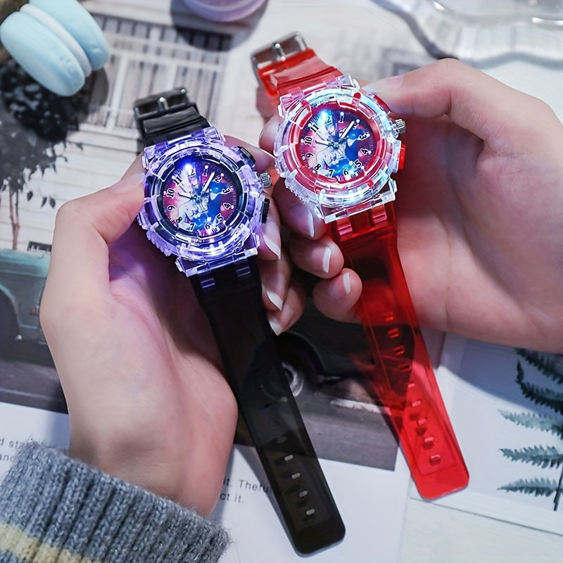Flash Ultraman Kids Watch Silicone Strap Gift