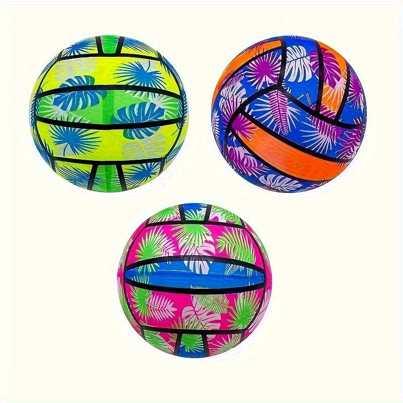 Hawaiian Style Inflatable Beach Volleyball - Durable PVC Floats