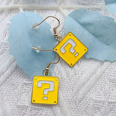 Bright Yellow Stud Earrings for Women - Sweet Style