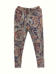 Boho Paisley Print High Rise Plus Leggings