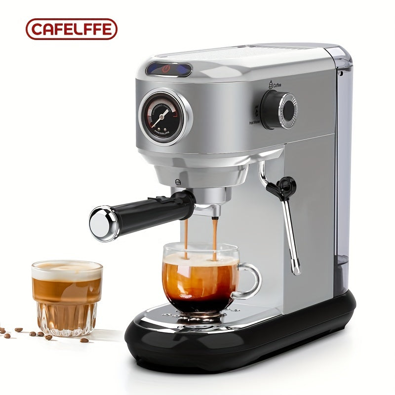 CAFELFFE Espresso Coffee Maker Machine Semi Automatic Milk Frother Steamer