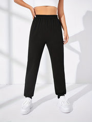 Elastic Waist Jogger Pants for Women