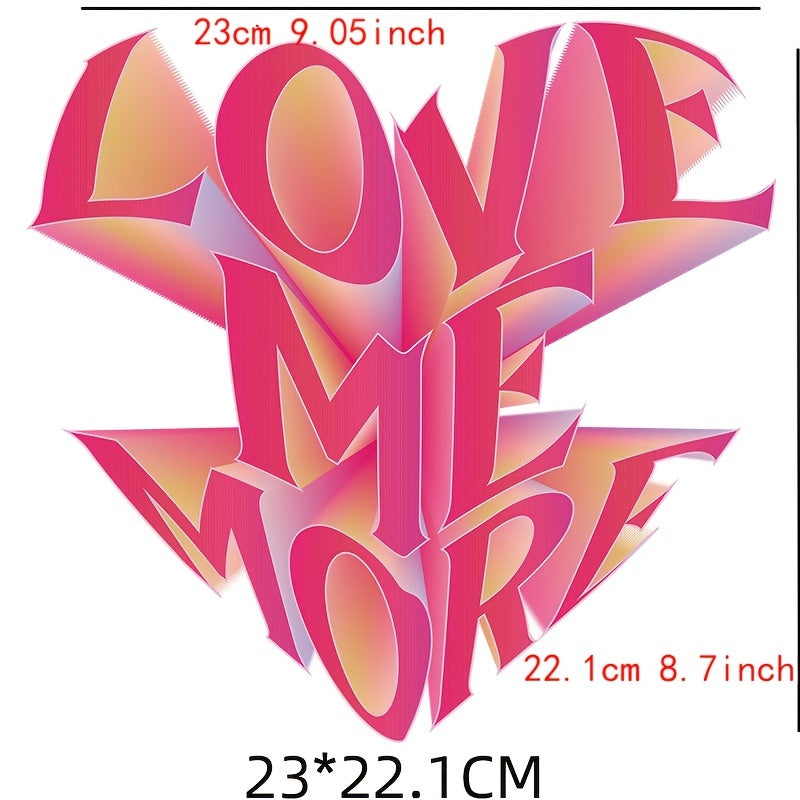Big Size Letter Heat Transfer Stickers for Clothes Hats Bags DIY Crafts