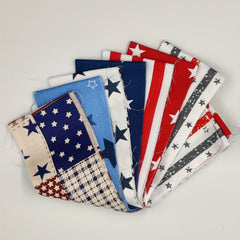 7pcs National Flag Cotton Fabric Bundle DIY Patchwork