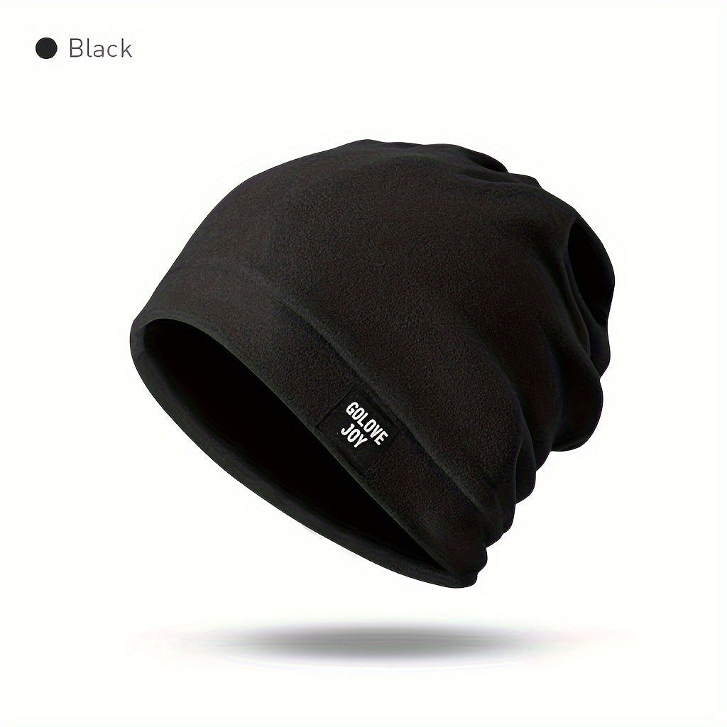 Double Layer Warm Cap Scarf 2 In 1 Winter Riding Cap Windproof Skull Cap