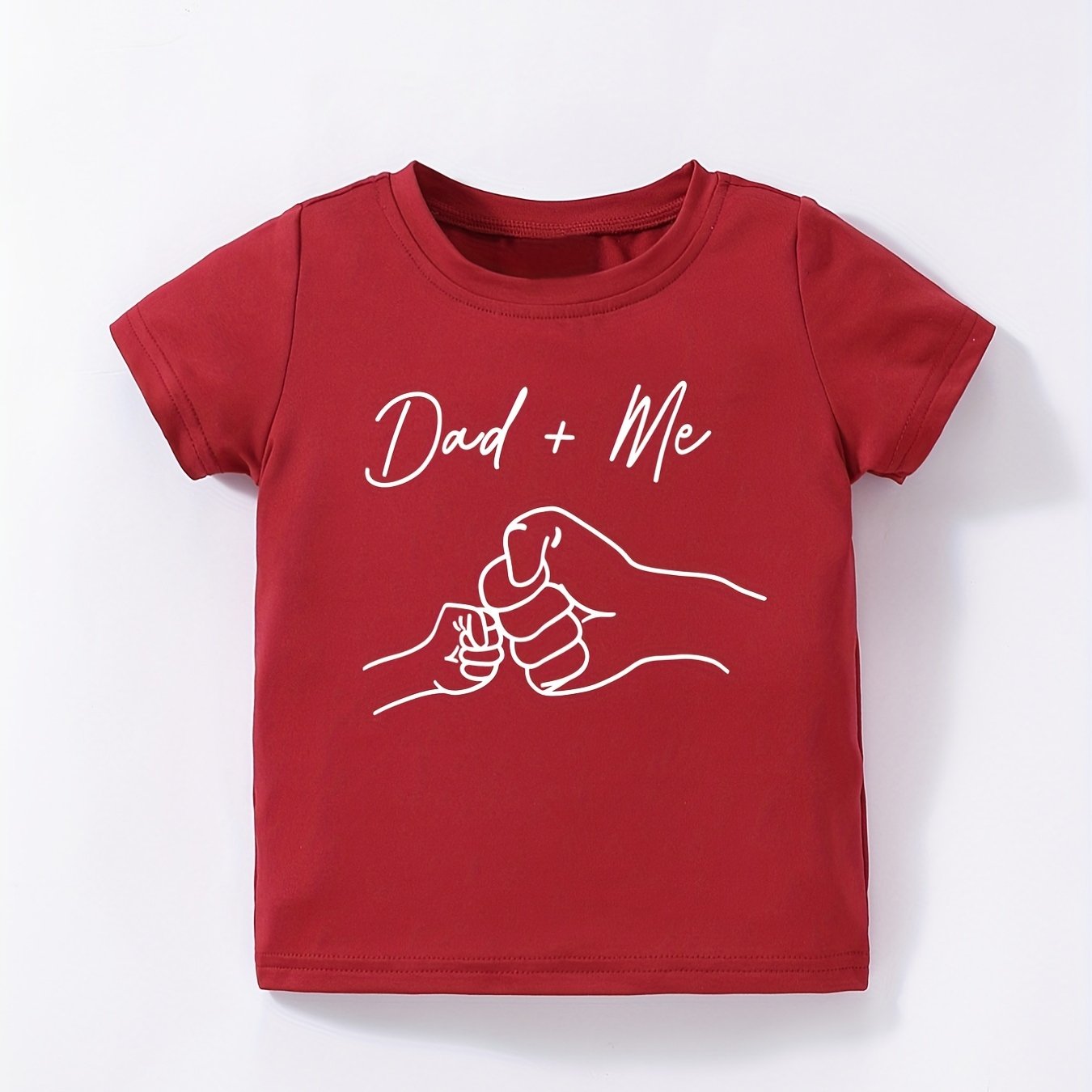 Toddler Baby Boys Short Sleeve Tee Top Dad Me T Shirt Father's Dress