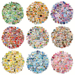 1000pcs Cartoon Colorful Doodle Stickers Water Cup Notebook Journal Decoration