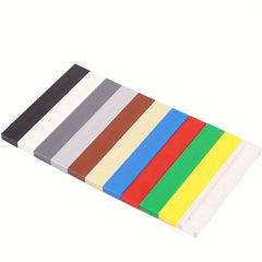 14 Years ABS Building Bricks Set 12pcs 1X6 Low Wall Flat Bricks