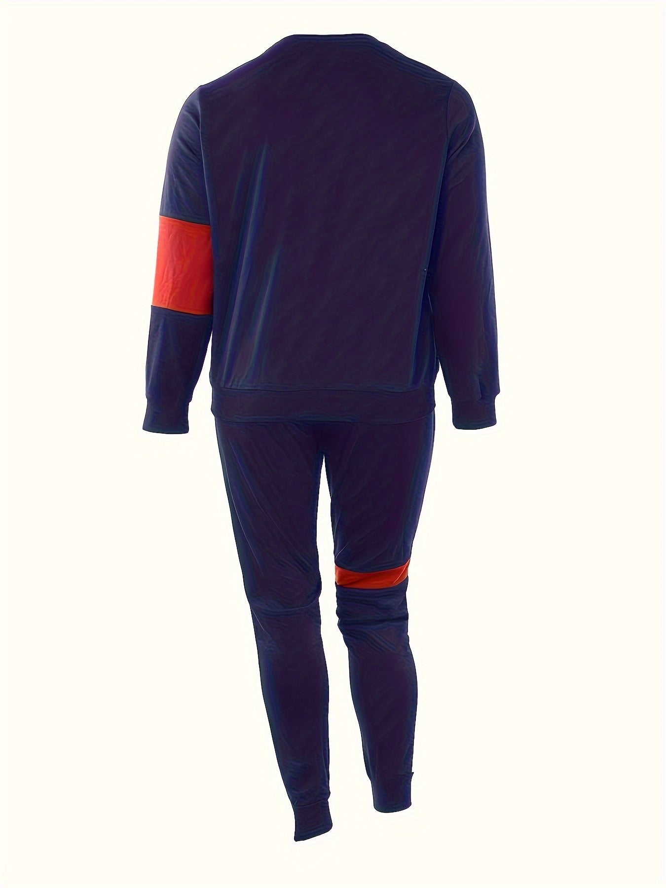 Women's Plus Size Colorblock Sweatshirt & Pants 2 Piece Set