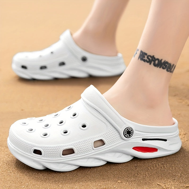 Unisex Lightweight Comfy Clogs Hollow Out Non Slip Garden Shoes