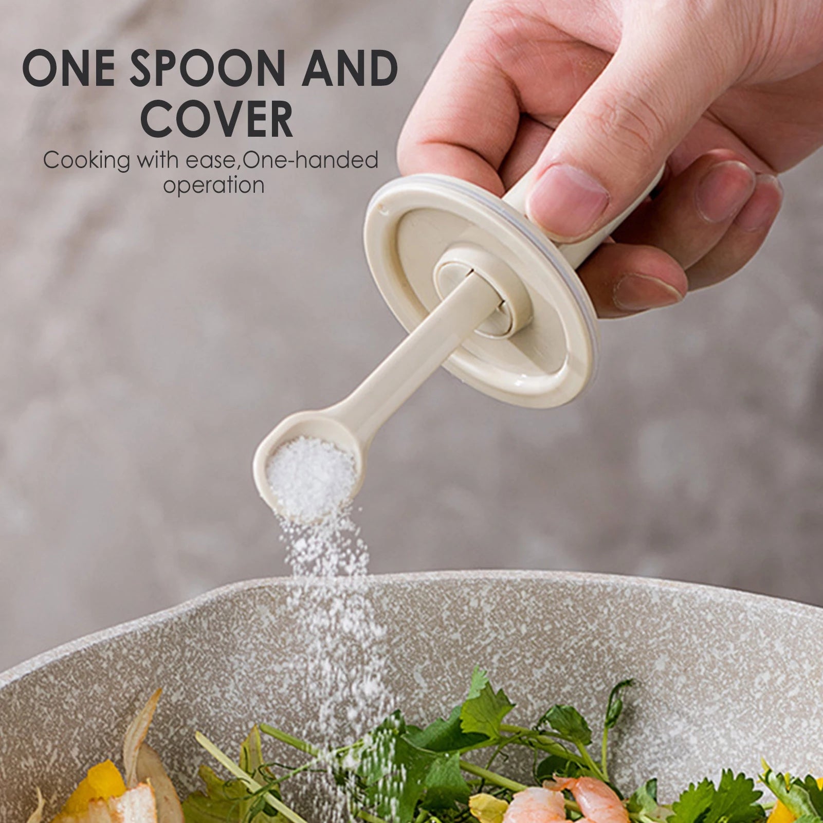 Leak-proof Seasoning Jar Spice Organizer with Spoon