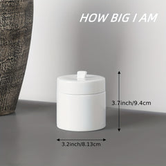 Ceramic Cotton Swabs Holder Organizer with Lid