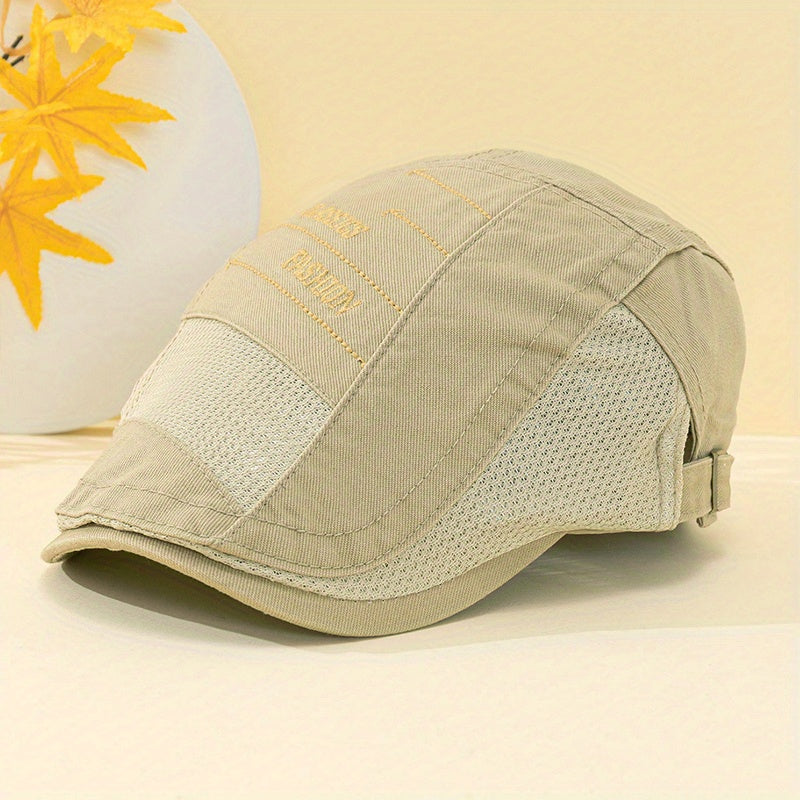 Summer Mesh Visor Flat Cap Beret Outdoor Sun Hat
