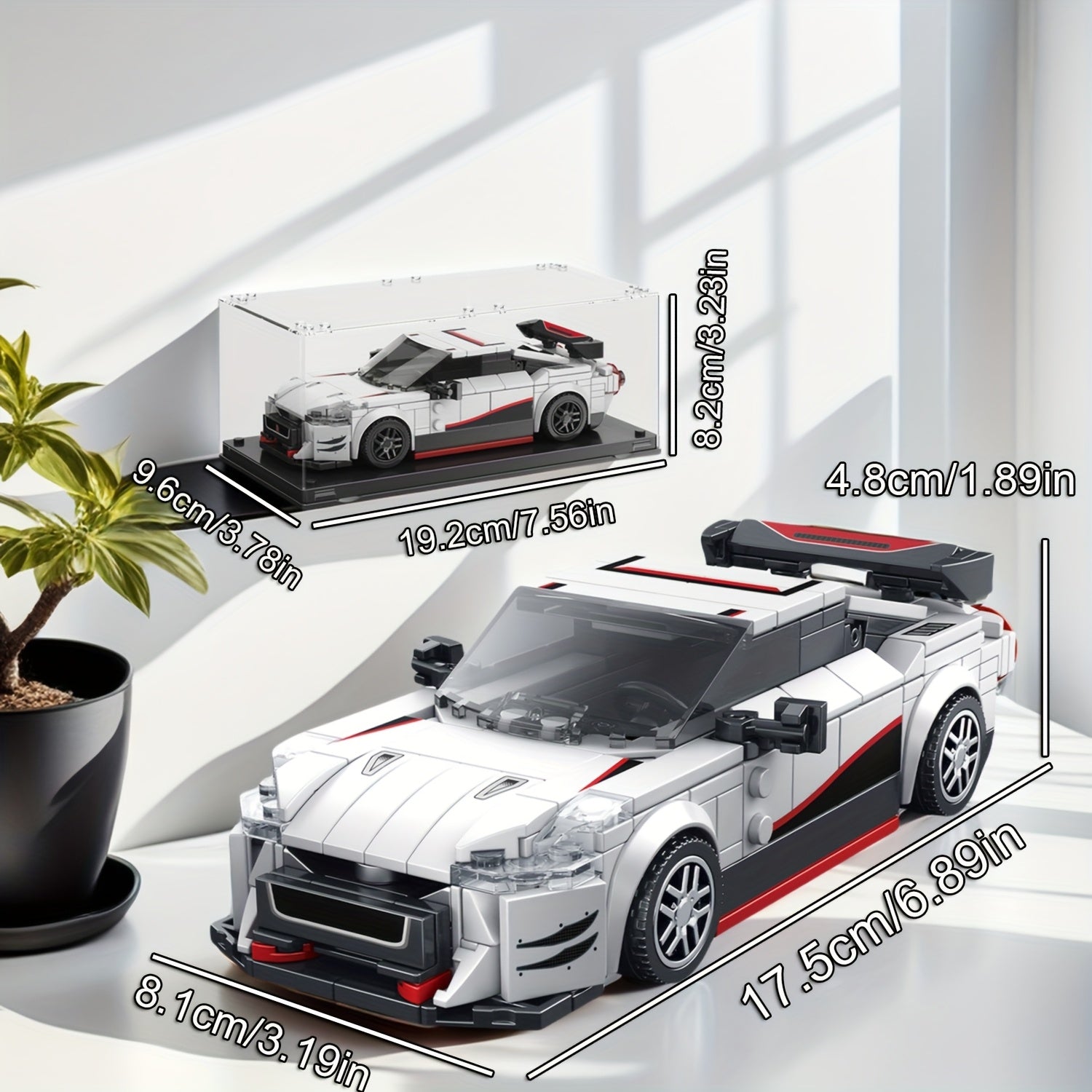 317pcs Sports Car Building Blocks Set Movie Theme ABS Material Enhances Concent