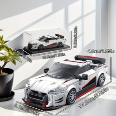 317pcs Sports Car Building Blocks Set Movie Theme ABS Material Enhances Concent