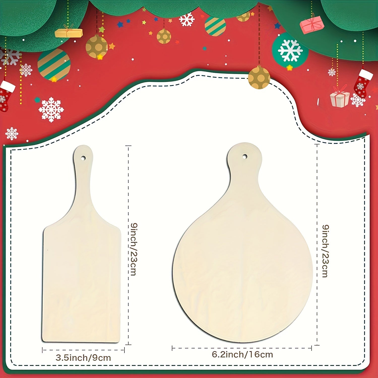 3pcs Mini Wooden Paddle Cutting Board DIY Home Kitchen Crafts Painting Toys