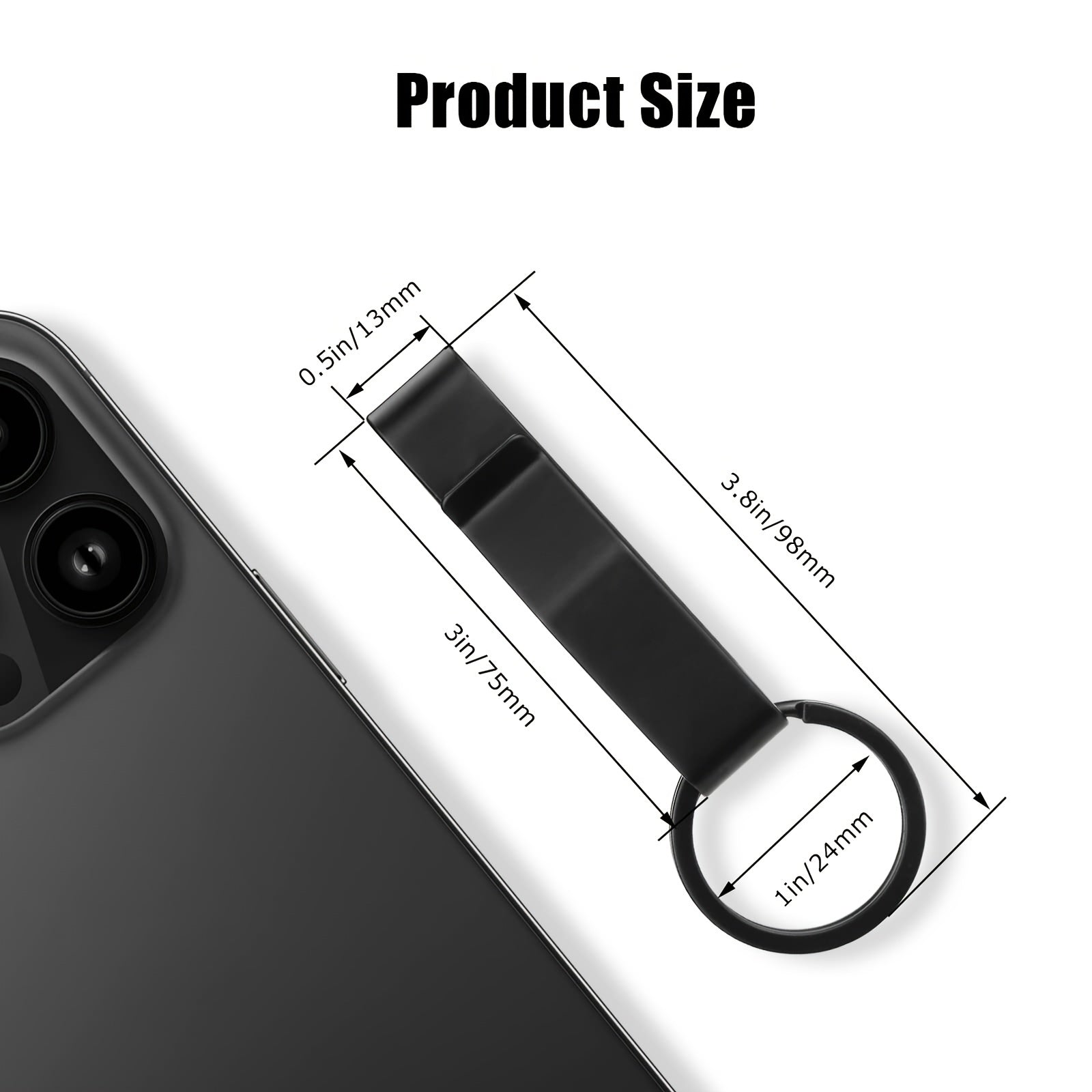 Portable Stainless Steel Key Ring for Men and Women