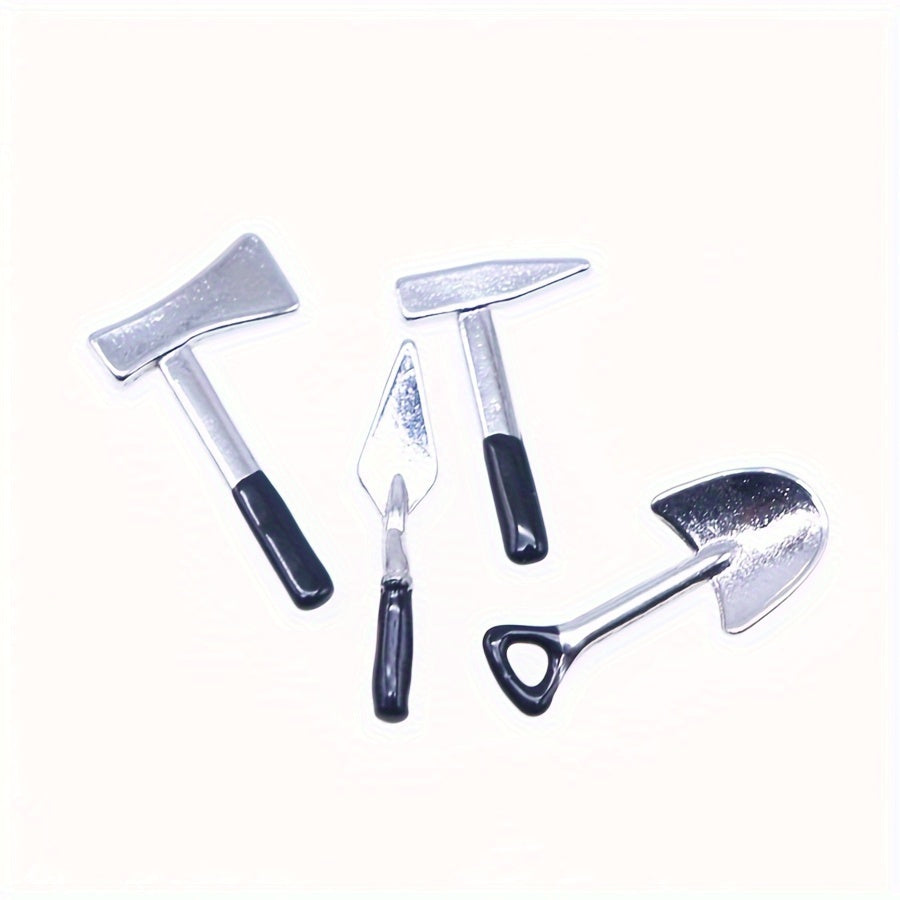 Toy House Decoration Dollhouse Mini Garden Repair Alloy Tool Model Ornament