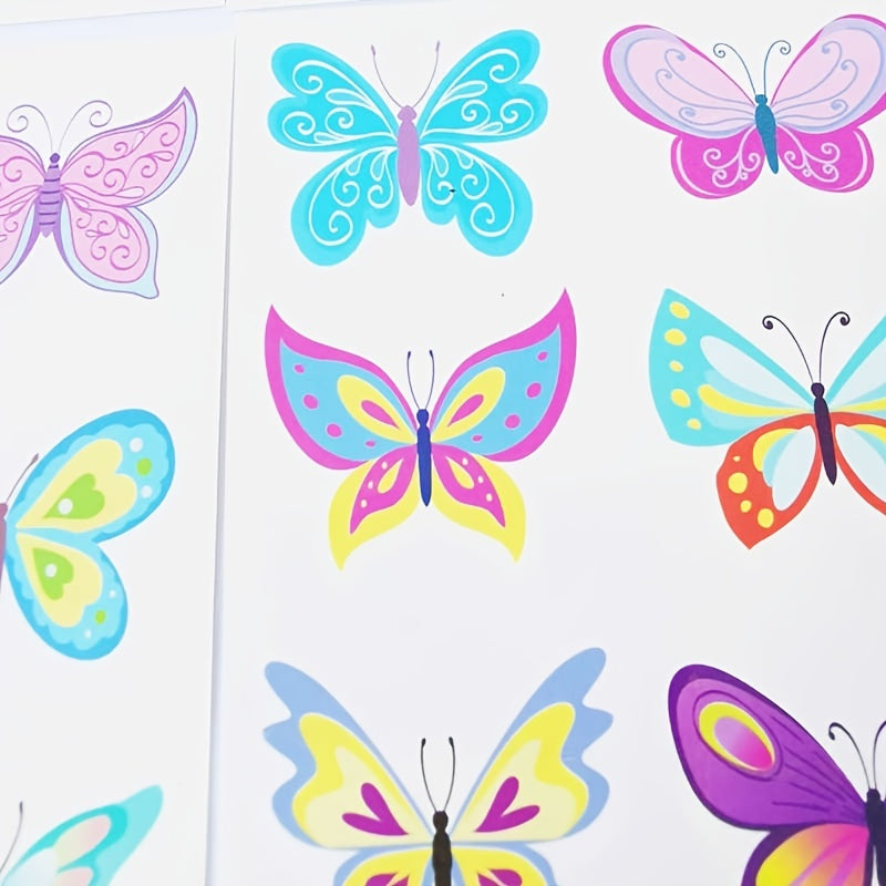Colorful Butterfly Temporary Tattoo Stickers for Women Kids