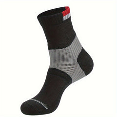 Men's Mid Crew Sport Socks Non Slip Shock Absorption Athletic Socks