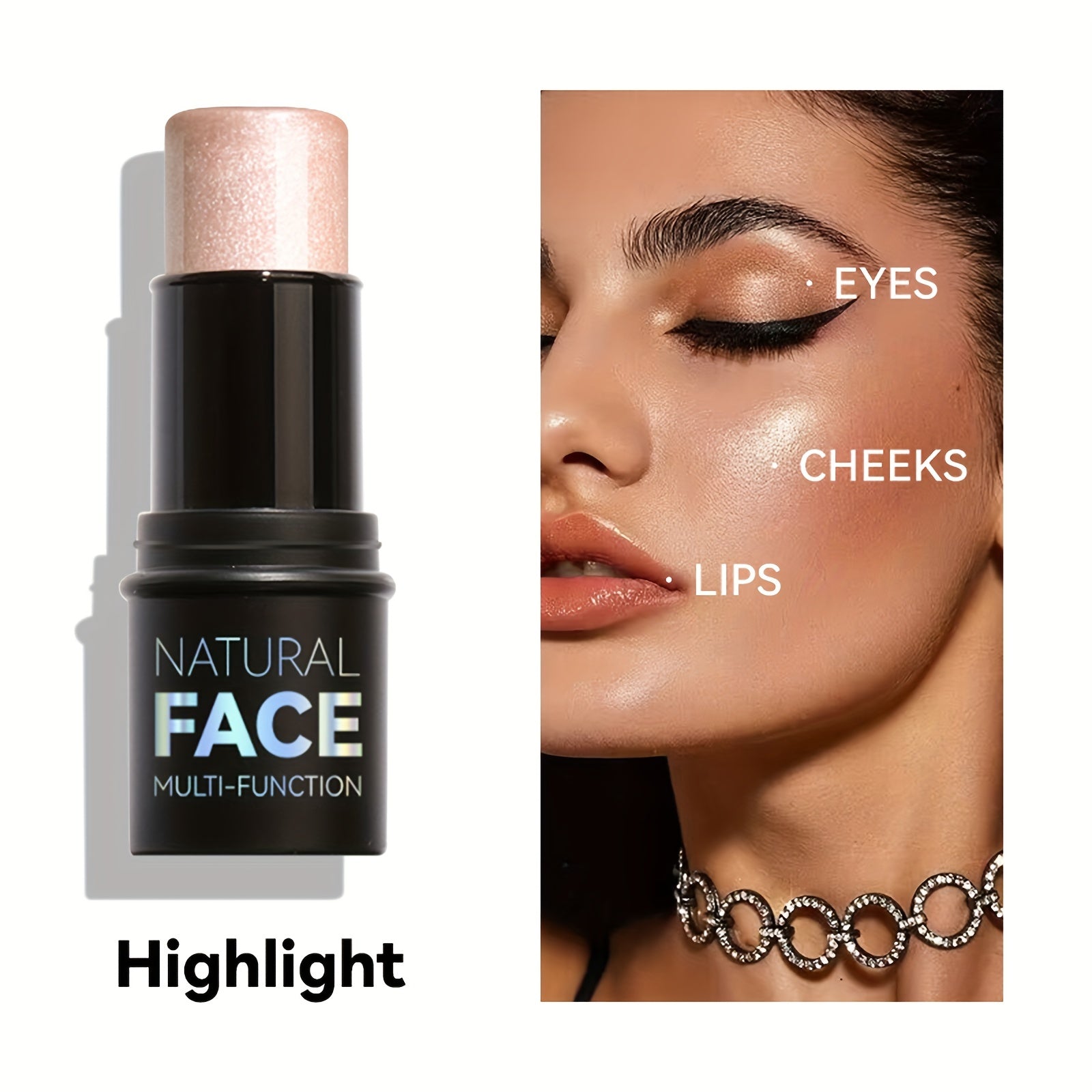 Matte Creamy Highlighter Stick for Face Blush Waterproof Long Lasting