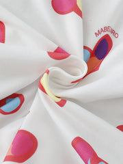 Girls Peach Heart Pajamas Set Baby Loungewear Set