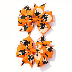Halloween Kids Bow Hair Clips for Baby Girls, 2pcs