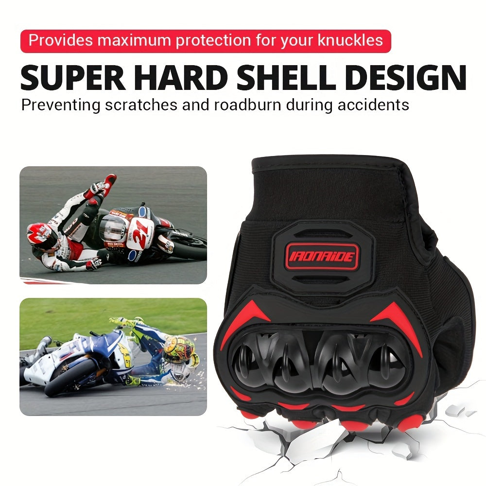 Summer Motorcycle Gloves Touch Screen Full Finger Non-slip Riding Gloves