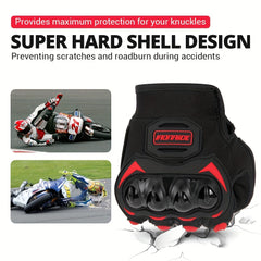 Summer Motorcycle Gloves Touch Screen Full Finger Non-slip Riding Gloves