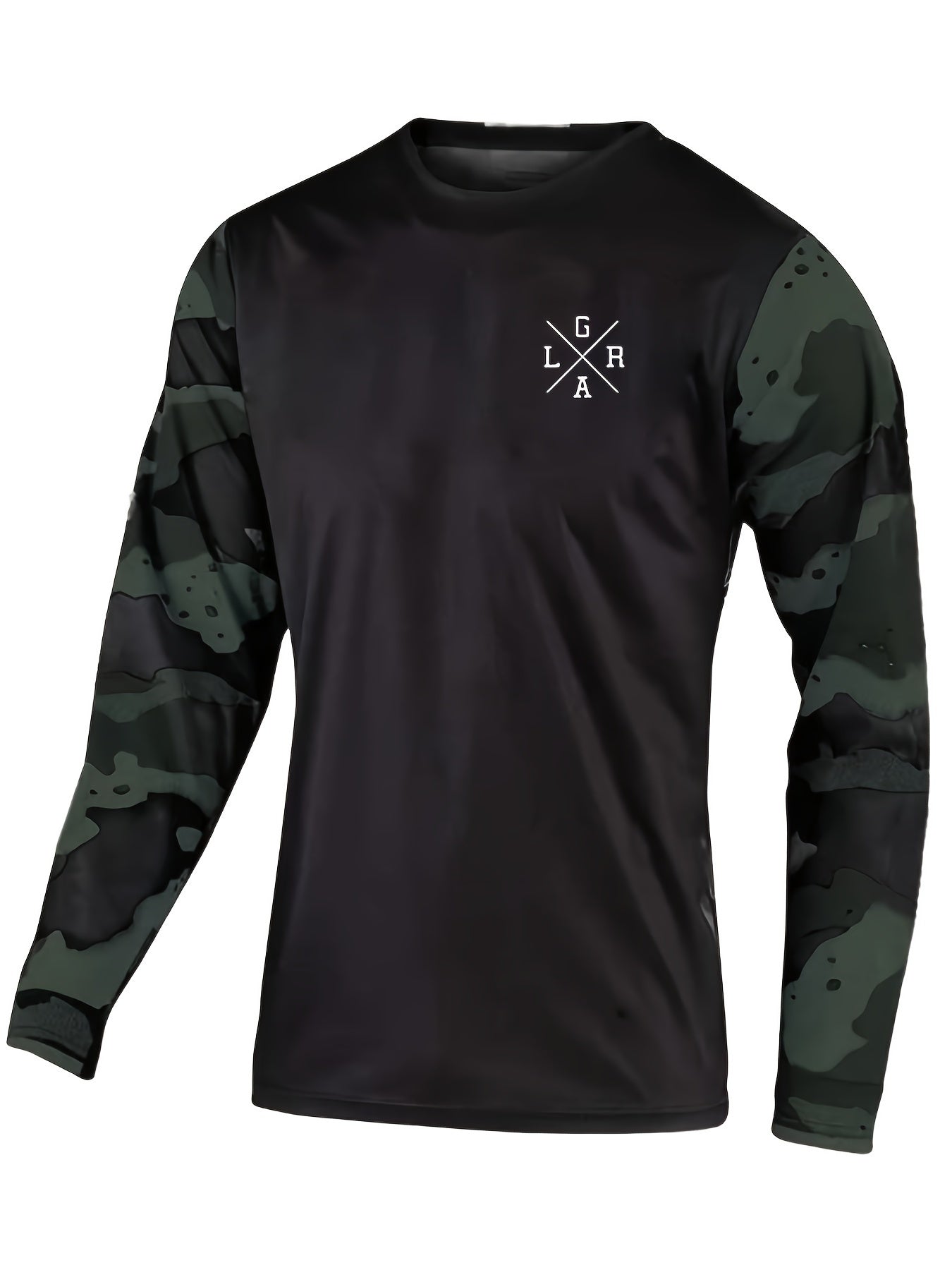 Camouflage Men's Long Sleeve Sports T-shirt