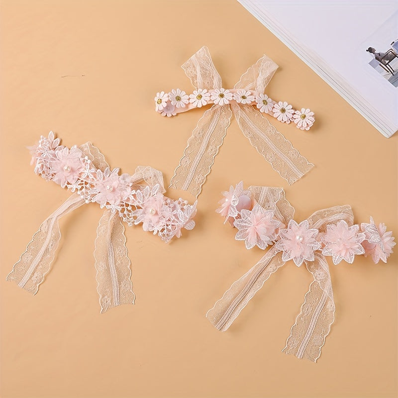 Lace Headband Flower Hair Bands for Baby Girl
