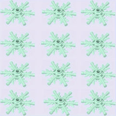 12pcs Snowflake Building Blocks Set Winter Wonderland ABS Material