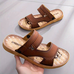 Men's Vintage Slip On Slide Sandals Summer Casual Outdoor Walking Shoes