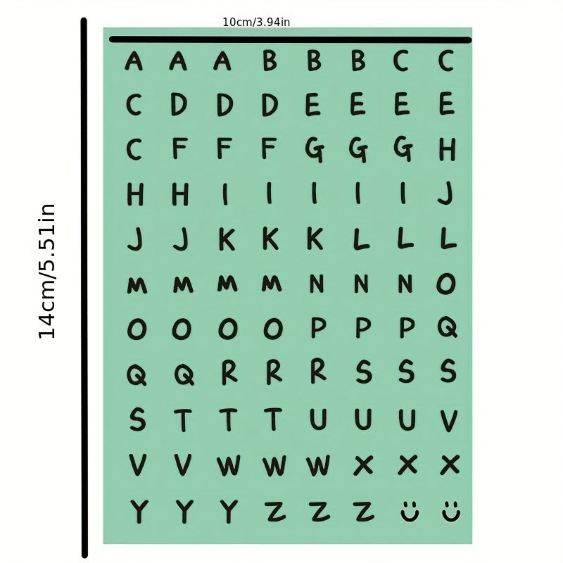 Cartoon & English Letter Stickers for Labeling