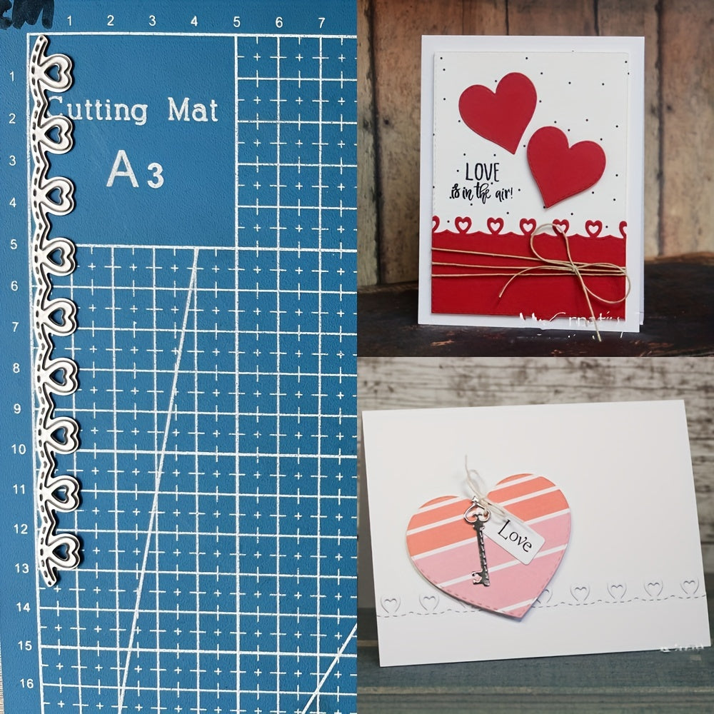 Mini Heart Edge Metal Cutting Dies for DIY Gift Package and Card Making
