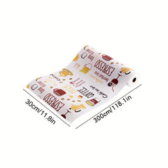 Roll Tableware Pattern Shelf Liners Waterproof Mat