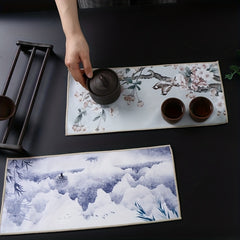 Absorbent Chinese Tea Napkin Table Mat Decorative Tea Towel