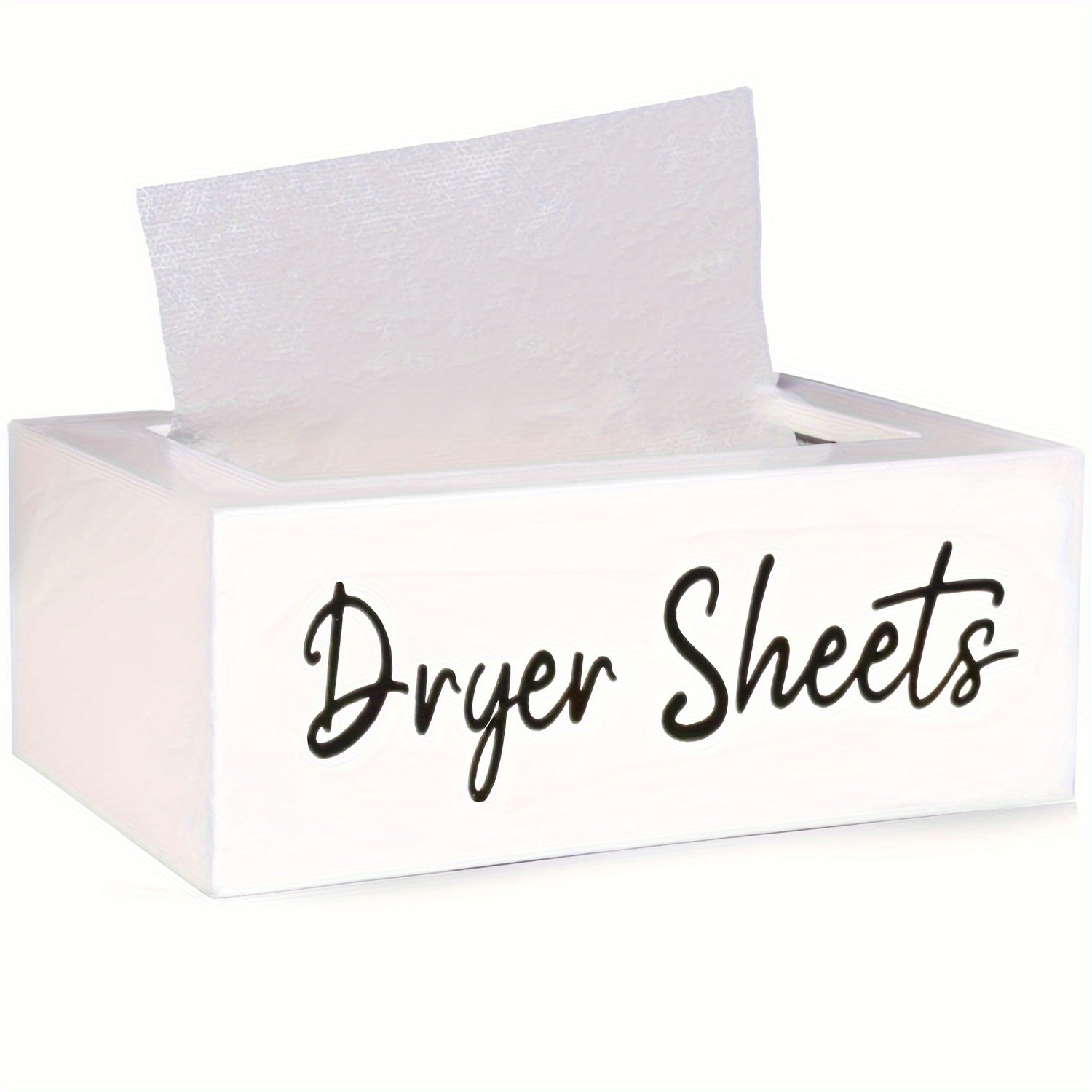 Wooden Tissue Box Laundry Dryer Paper Holder Rustic Farmhouse Storage
