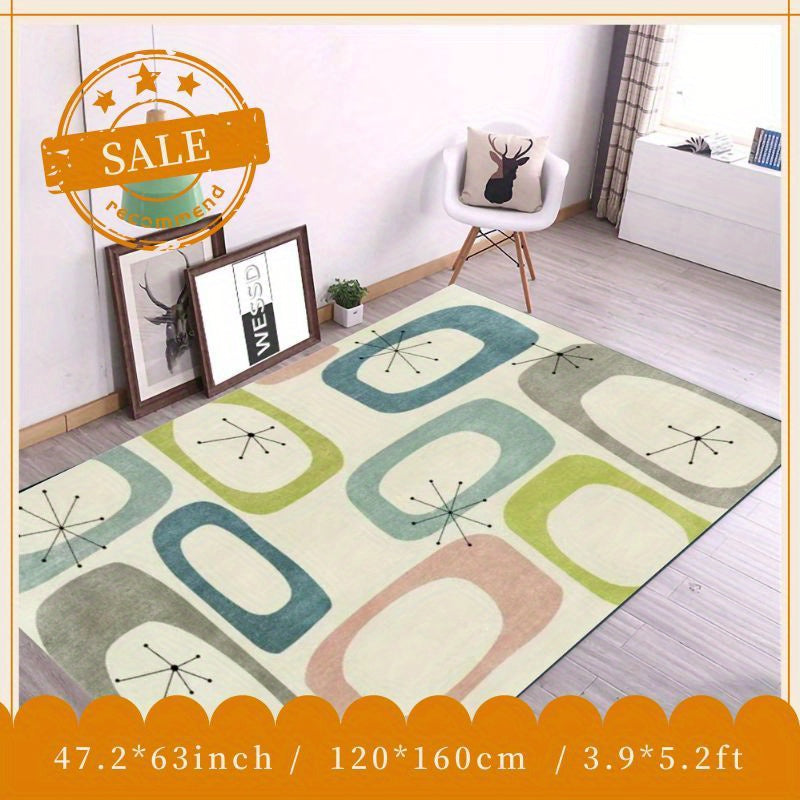 Soft Faux Cashmere Area Rug Anti Slip Heavy Duty Dirt Resistant 31.5x47.2