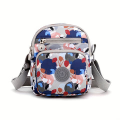 Classic Pattern Mini Shoulder Bag Zipper Crossbody Handbag