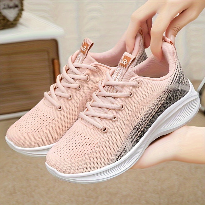 Women's Ombre Breathable Sports Shoes Running Sneakers